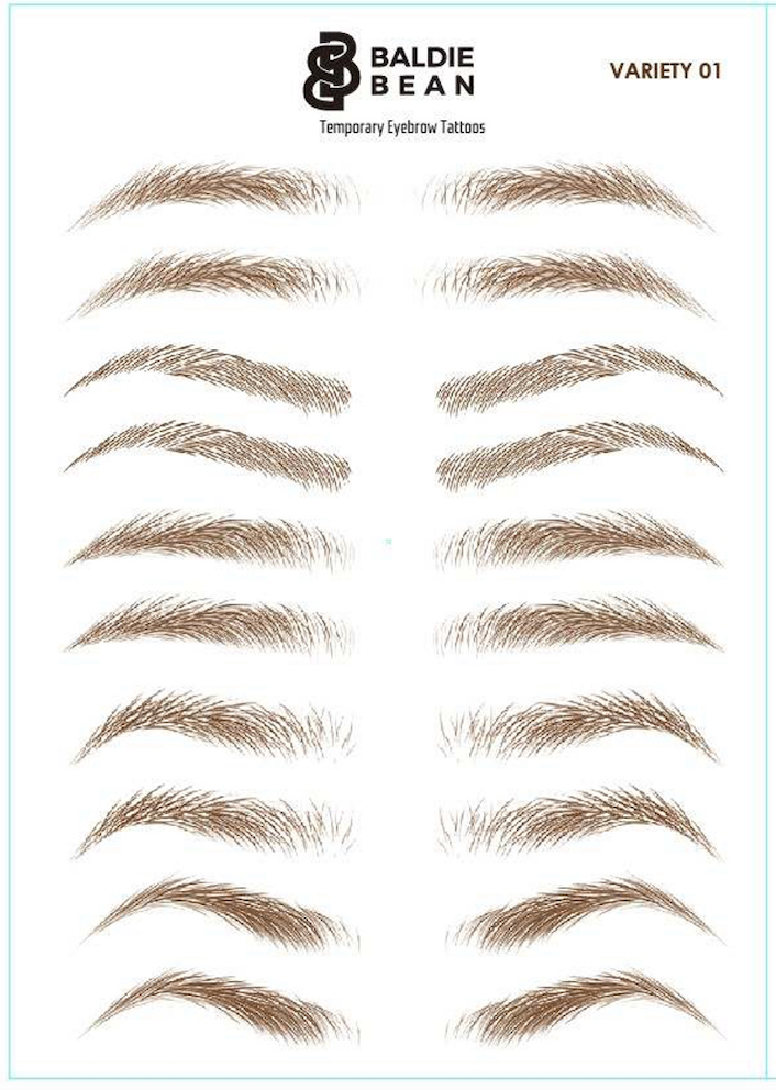The Baldie Brows: VARIETY PACK