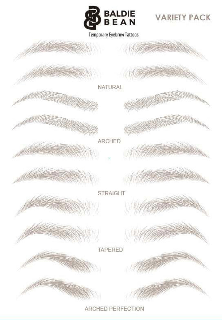 The Baldie Brow: VARIETY PACK
