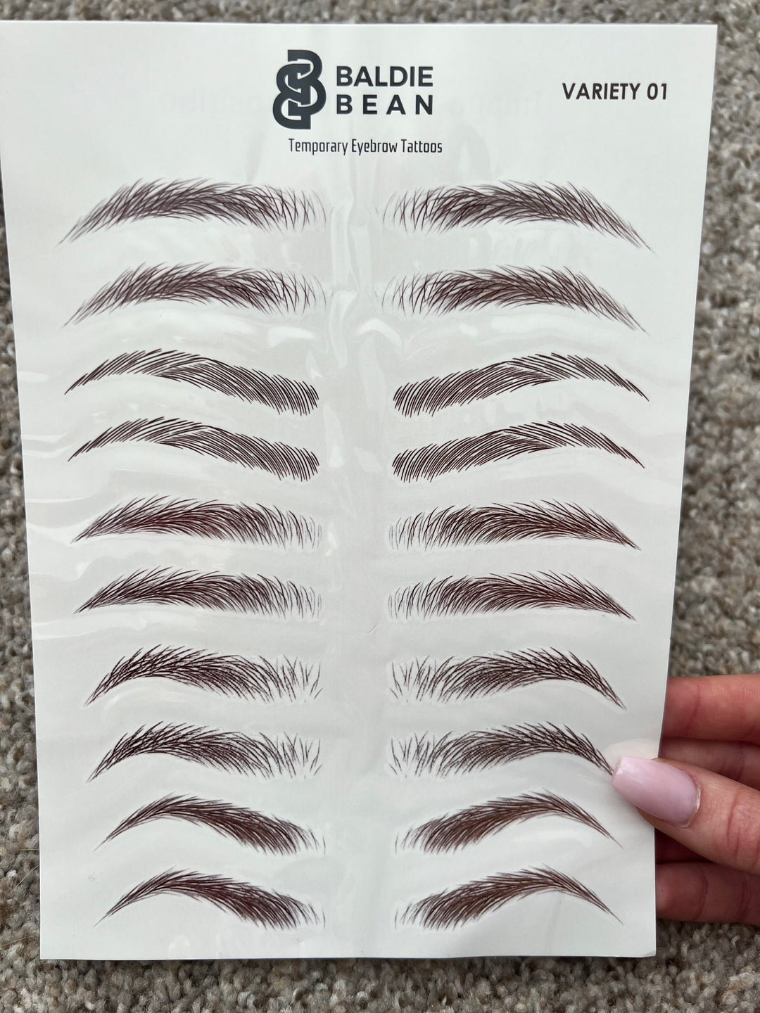 The Baldie Brows: VARIETY PACK