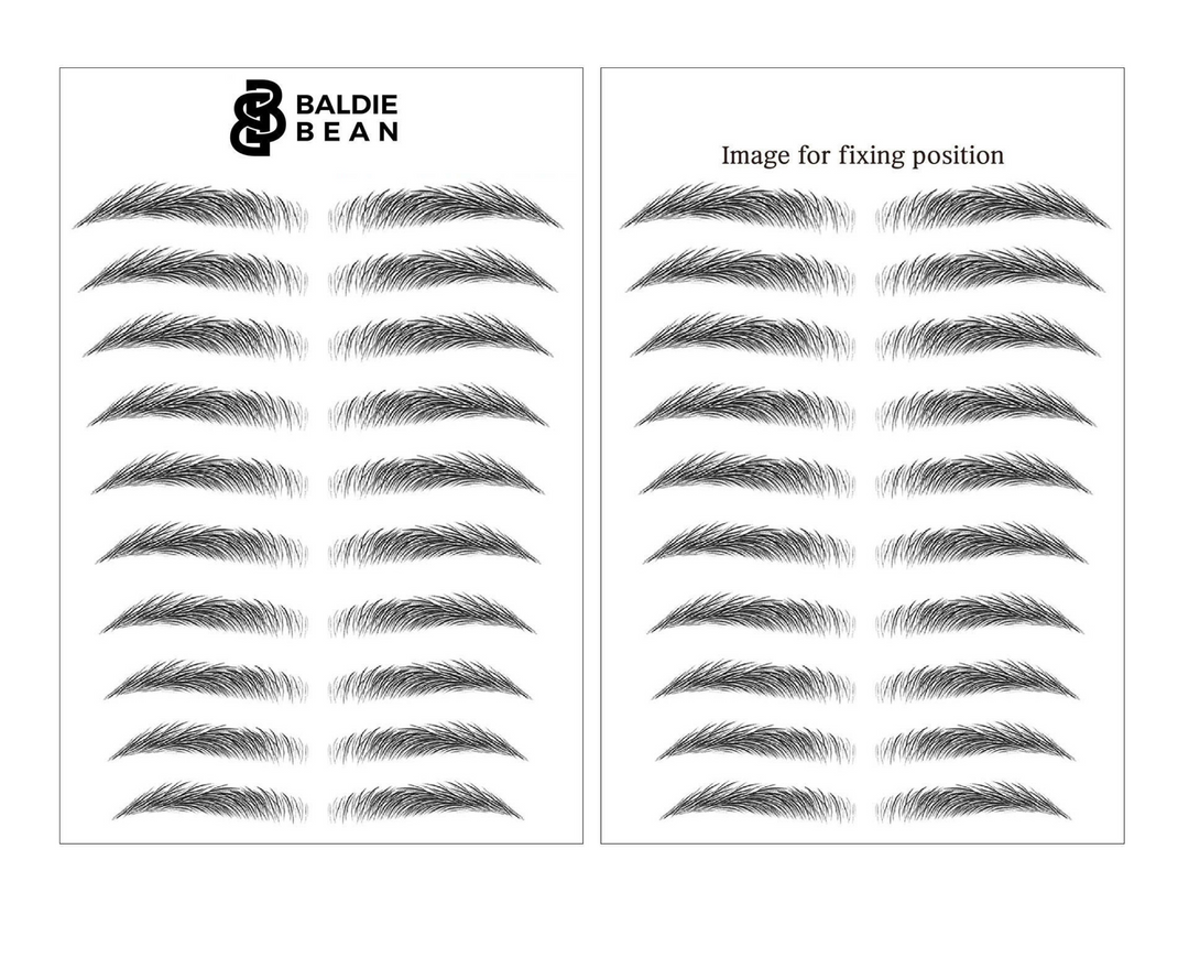 The Baldie Brow: Straight