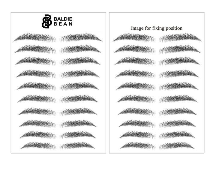 The Baldie Brow: Straight