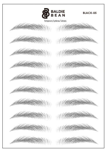 The Baldie Brow: Straight