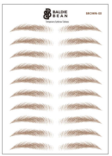 The Baldie Brow: Straight