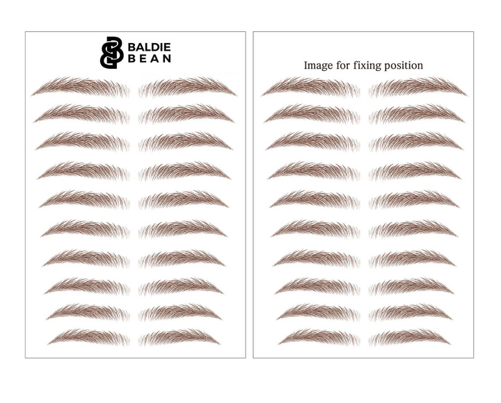 The Baldie Brow: Straight