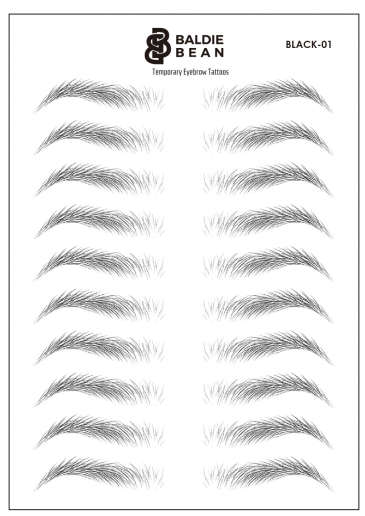 The Baldie Brow: Tapered