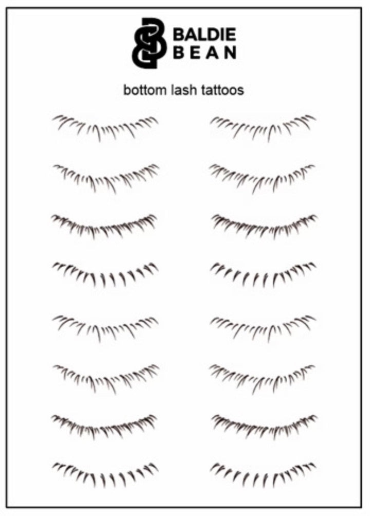 TEMPORARY LOWER LASH TATTOOS