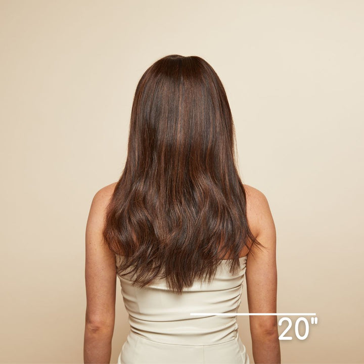 Brown Highlight Premium Human Hair Wig